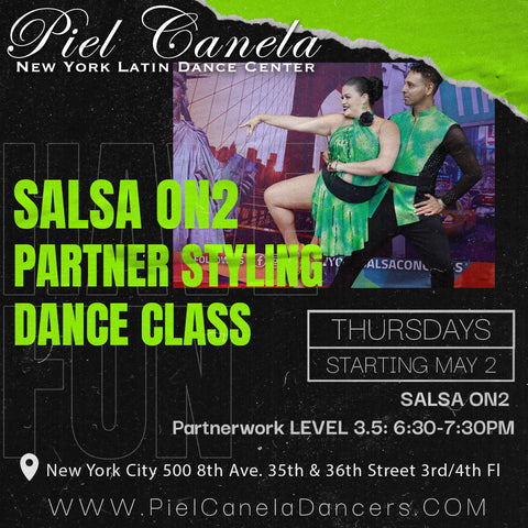 Salsa On2 Partner Work<br>Level 3.5<br>Thursdays<br>May 2 - May 23