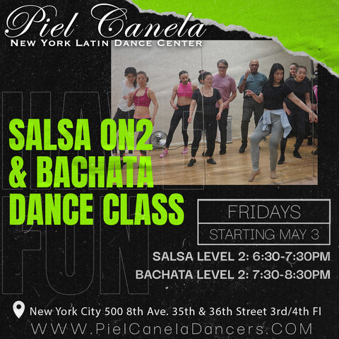 Salsa On2<br>Level 2<br>Fridays <br> May 3 - June 7