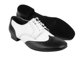 PP301<BR>Black Leather & White Leather