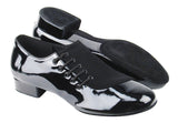 S2519<BR>Black Nubuck & Black Patent (Split Sole)