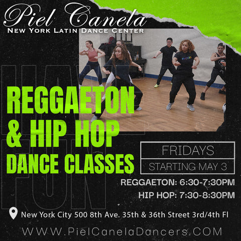 Reggaeton<br>Open Level<br>Fridays<br>May 3 - May 24