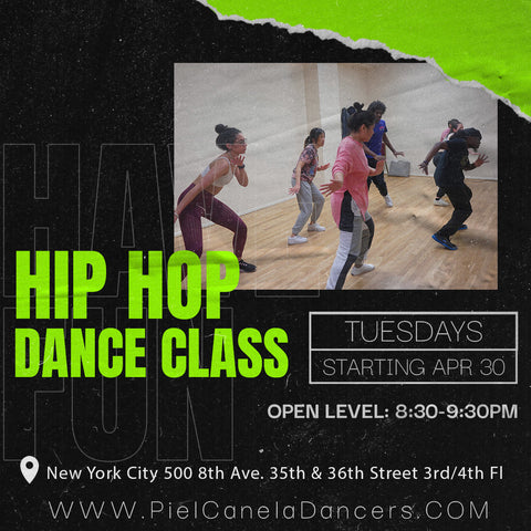 Hip Hop<br>Open Level<br>Tuesdays<br>Apr 30 - May 21