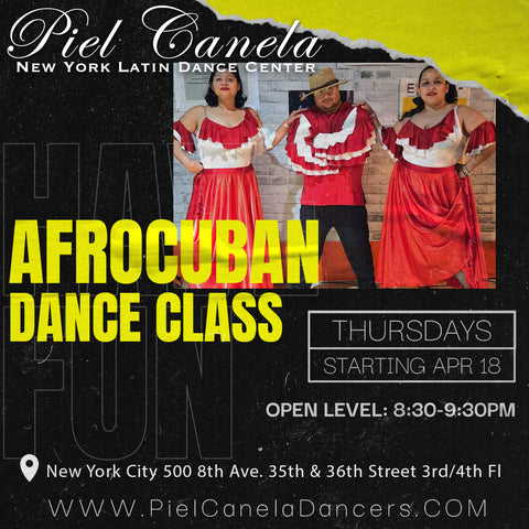 Afrocuban<br>Open Level<br>Thursdays<br> Apr 18 - May 9