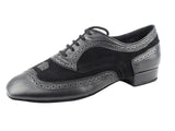 CD9002B<BR>Black Leather & Suede