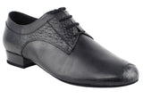 CD9004B<BR>Black Leather & Black Croc