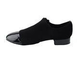 S2519<BR>Black Nubuck & Black Patent (Split Sole)