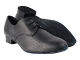 916103<BR>Black Perforated Leather (Perforation)
