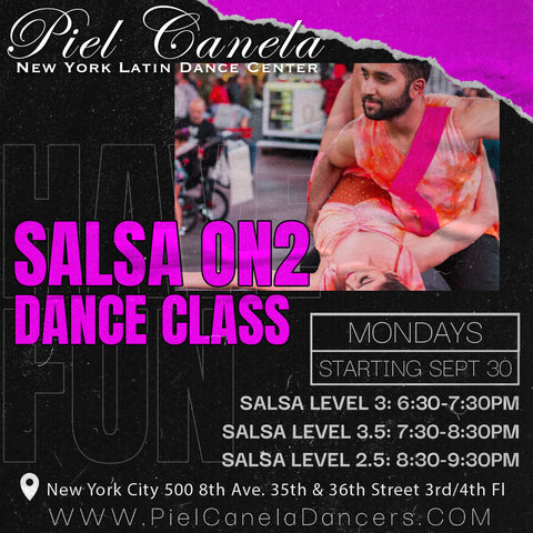 Salsa Partner Work<br>Level 2.5<br>Mondays<br>Sep 30 - Nov 4