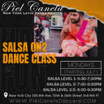 Salsa On2<br>Level 2<br>Mondays<br>Jul 1 - Aug 5