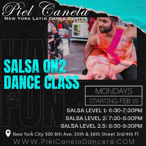 Salsa On2<br>Level 1<br>Mondays<br>Feb 19 - Mar 25