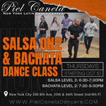 Salsa On2<br>Level 2<br>Thursdays<br>Oct 10 - Nov 14