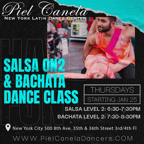 Salsa On2<br>Level 2<br>Thursday<br>Jan 25 - Feb 29