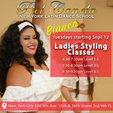Salsa Ladies Styling<br>Level 2.5<br>Tuesdays, Sept 12 - Oct 17