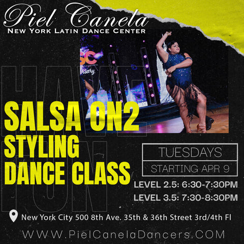 Salsa Ladies Styling<br>Level 3.5<br>Tuesdays<br>Apr 9 - May 14