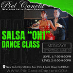 Salsa On1<br>Level 2<br>Mondays<br>Jun 3 - Jul 8