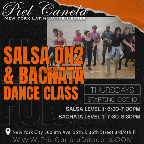 Salsa On2<br>Level 1<br>Thursdays<br>Oct 10 - Nov 14