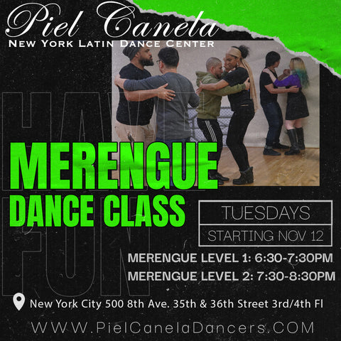 Merengue<br>Level 2<br>Tuesdays<br>Nov 12-Dec 3