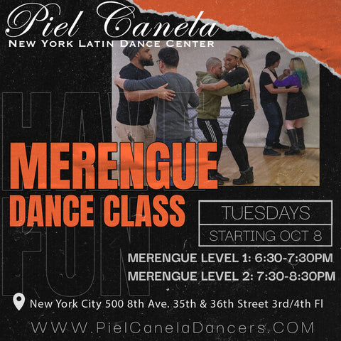 Merengue<br>Level 2<br>Tuesdays<br>Oct 8 - Oct 29