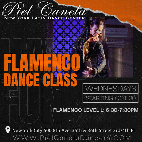 Flamenco<br>Level 1<br>Wednesdays<br>Oct 30-Nov 20