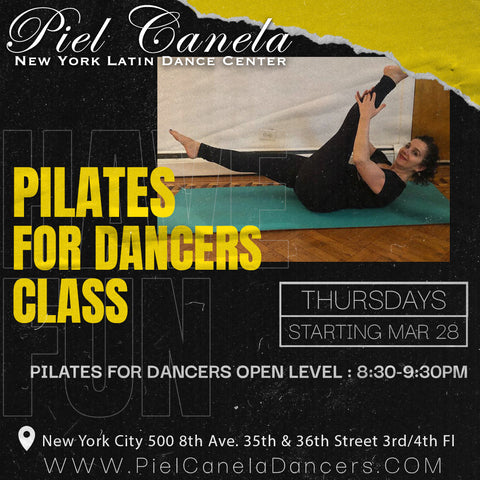 Pilates for Dancers<br>Open Level<br>Thursdays<br>Mar 28 - Apr 20