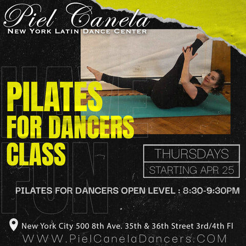 Pilates for Dancers<br>Open Level<br>Thursdays<br>Apr 25 - May 16