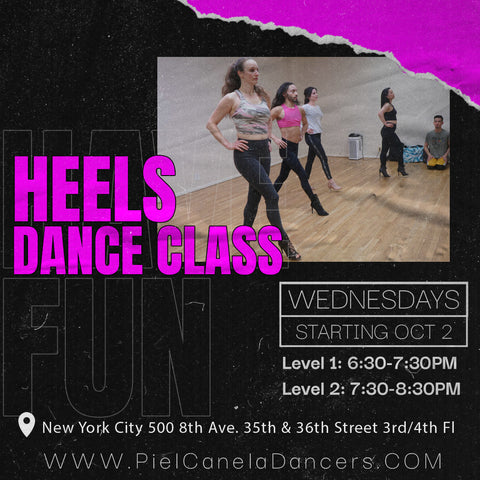 Heels<br>Level 2<br> Wednesdays<br>Oct 2- Oct 23