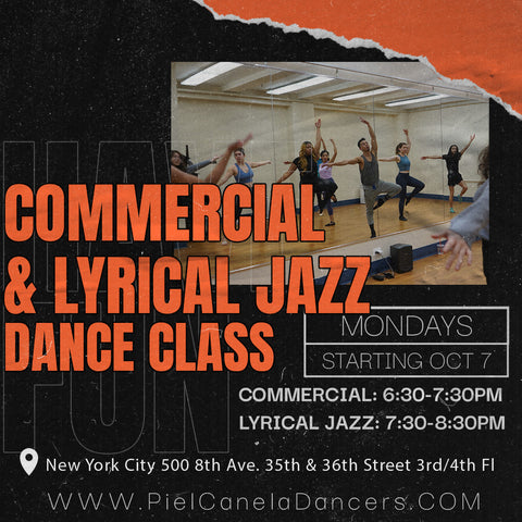 Commercial Dance<br>Open Level<br>Mondays<br>Oct 7 - Oct 28