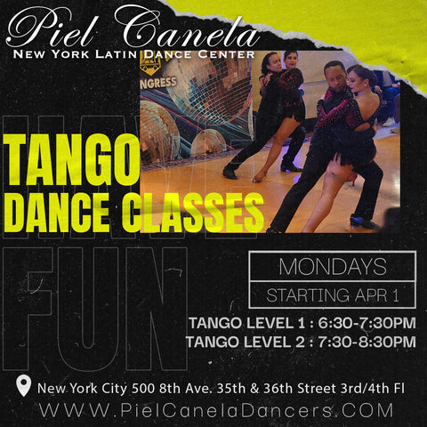 Tango<br>Level 1<br>Mondays<br>Apr 1 - May 6