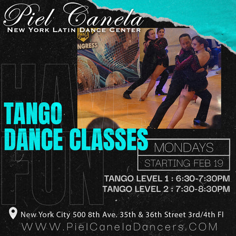 Tango<br>Level 1<br>Mondays<br>Feb 19 - Mar 25