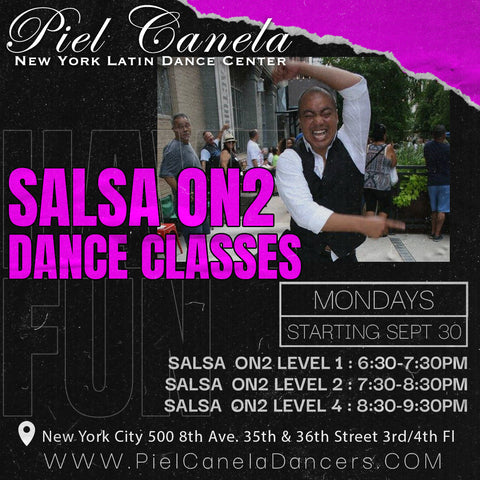 Salsa On2<br>Level 1<br>Mondays<br>Sep 30 - Nov 4