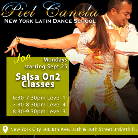 Salsa On2<br>Level 3<br>Starts every Monday<br>Sept 25 - Oct 30
