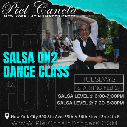 Salsa On2<br>Level 1<br>Tuesdays<br>Feb 27 - Apr 2