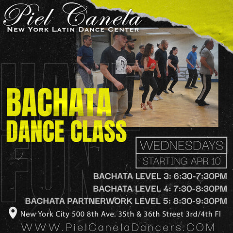 Bachata<br>Level 3<br> Wednesdays<br>Apr 10 - May 15