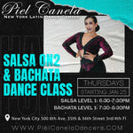 Salsa On2<br>Level 1<br>Thursday<br> Jan 25 - Feb 29