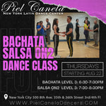 Salsa On2<br>Level 3<br>Thursdays<br>Aug 22 - Sep 26