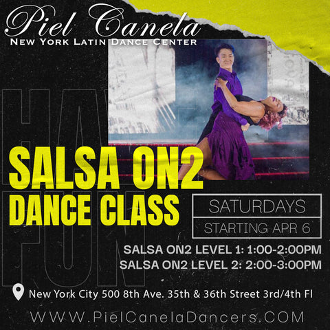 Salsa On2<br>Level 2<br>Saturdays<br>Apr 6 - May 11