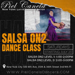 Salsa On2<br>Level 1<br>Saturdays<br>Jul 20 - Aug 24