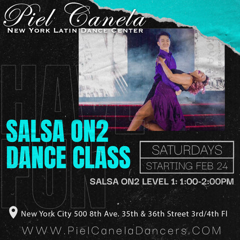 Salsa On2<br>Level 1<br>Saturdays<br>Feb 24 - Mar 30