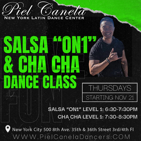 Cha Cha 1<br>Level 1<br>Thursdays<br>Nov 21-Dec 26