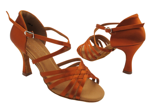 S9226 <BR>Copper Tan Satin with Clip Buckle