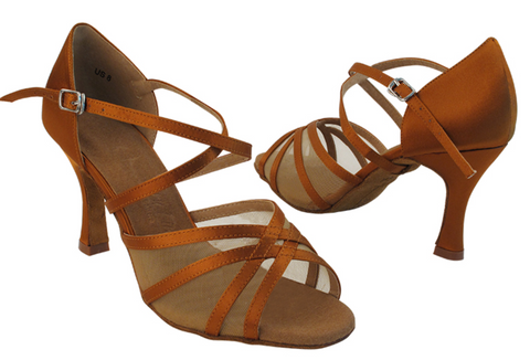 SERA1605 <BR>Dark Tan Satin