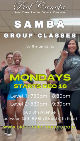 Samba<br>Level 1<br>Mondays<br>Dec 16 - Jan 6