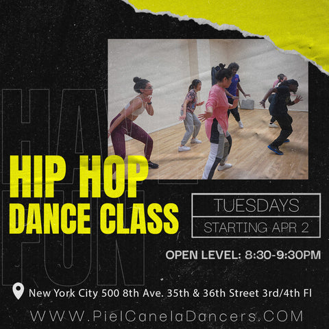 Hip Hop<br>Open Level<br>Tuesdays<br>Apr 2 - Apr 23