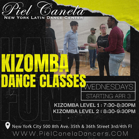 Kizomba<br>Level 2<br>Wednesdays<br>Apr 3 - May 8