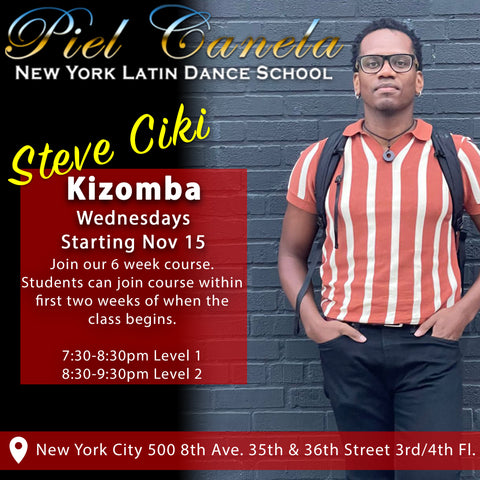 Kizomba<br>Level 2<br>Starts every Wednesday<br>Sept 27 - Nov 1