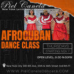 Afrocuban<br>Open Level<br>Thursdays<br> Nov 7-Dec 5