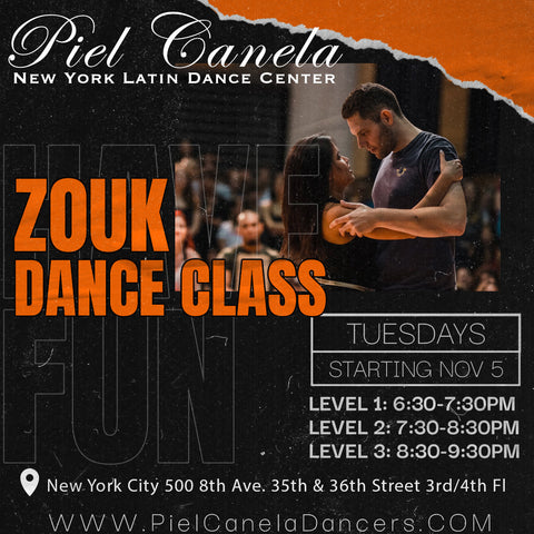 Brazilian Zouk<br>Level 2<br>Tuesdays<br>Nov 5-Dec 10