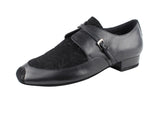 CD9003A <BR>Black Leather & Nubuck