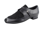 CD9003A <BR>Black Leather & Nubuck