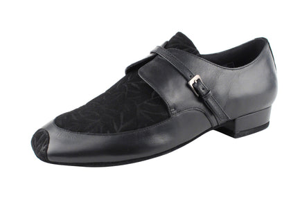 CD9003A <BR>Black Leather & Nubuck